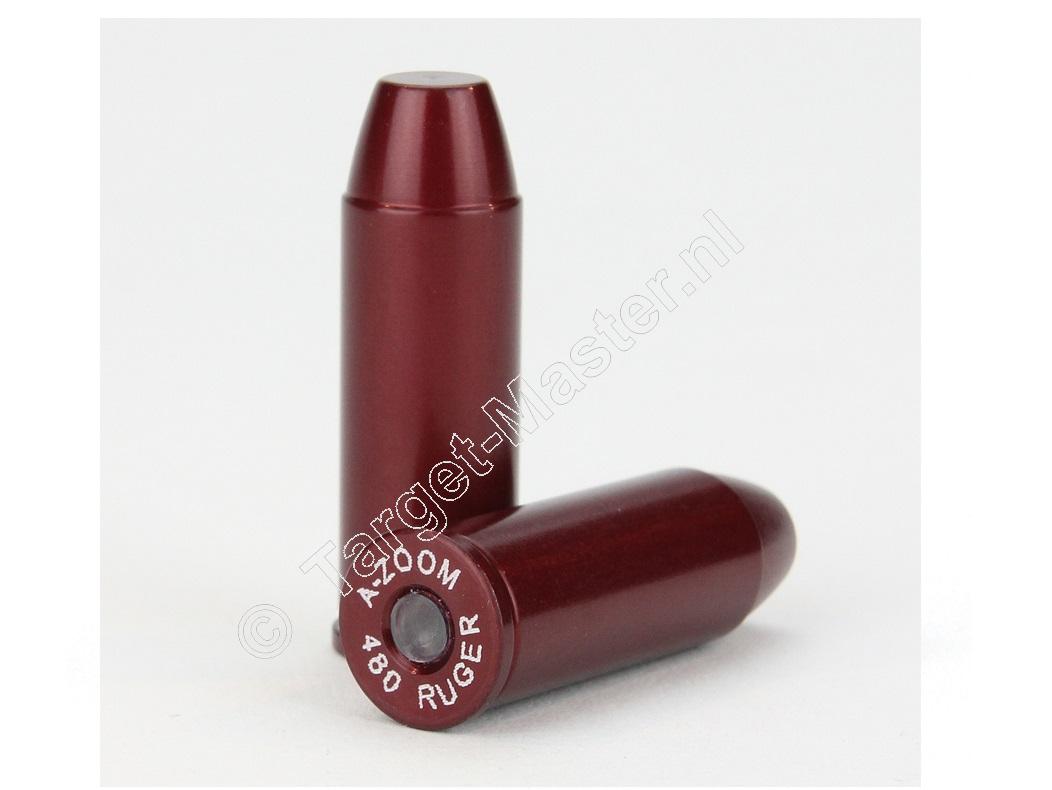 A-Zoom SNAP-CAPS .480 Ruger Dummy Oefen Patronen verpakking 6.